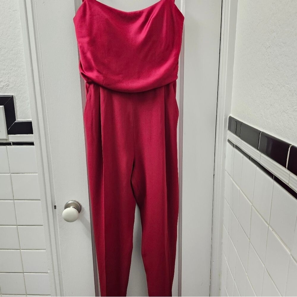 Max Mara Deep Red Jumpsuit